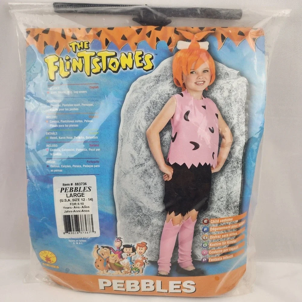 The Flintstones Pebbles Flintstones Child Costume Size Large 12/14 USA Halloween